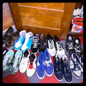 Lot of size 13,14,15 Nike, Jordan, Adidas kswiss &